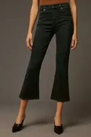 Le Jean Bella High-Rise Crop Flare Jeans