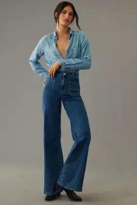 Le Jean Virginia High-Rise Wide-Leg Jeans