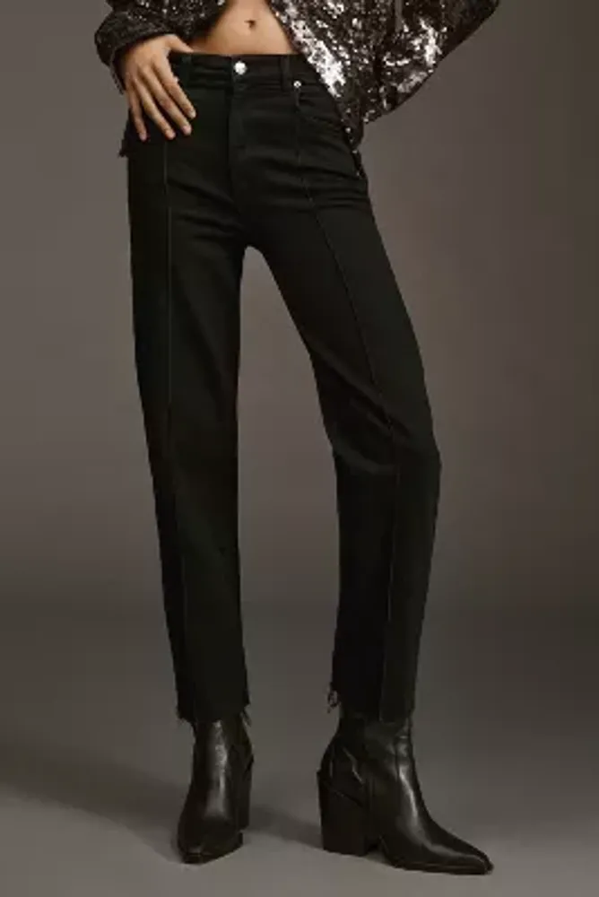 Le Jean Amelia Mid-Rise Straight-Leg Jeans