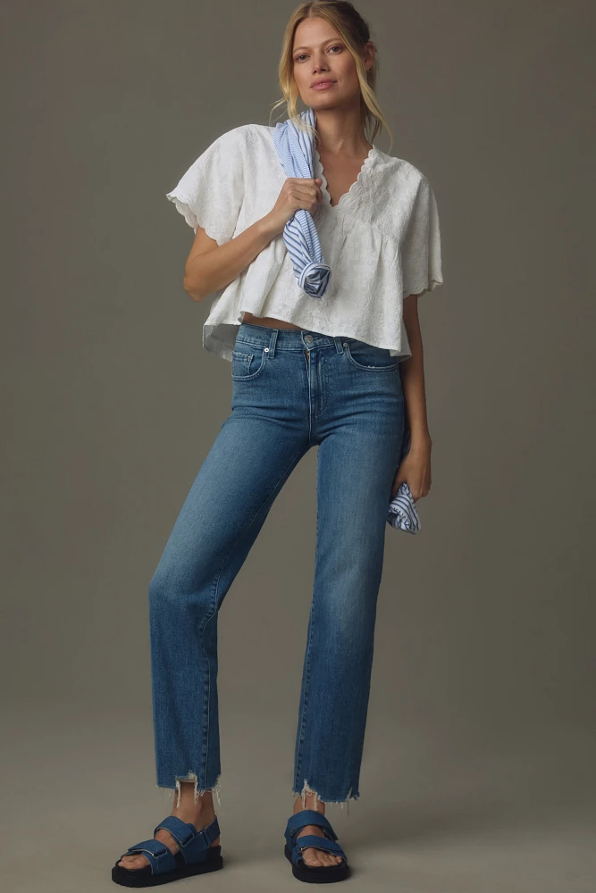 Le Jean Sabine Mid-Rise Straight-Leg Jeans