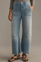 Le Jean Utility Soft Barrel Low-Slung Jeans