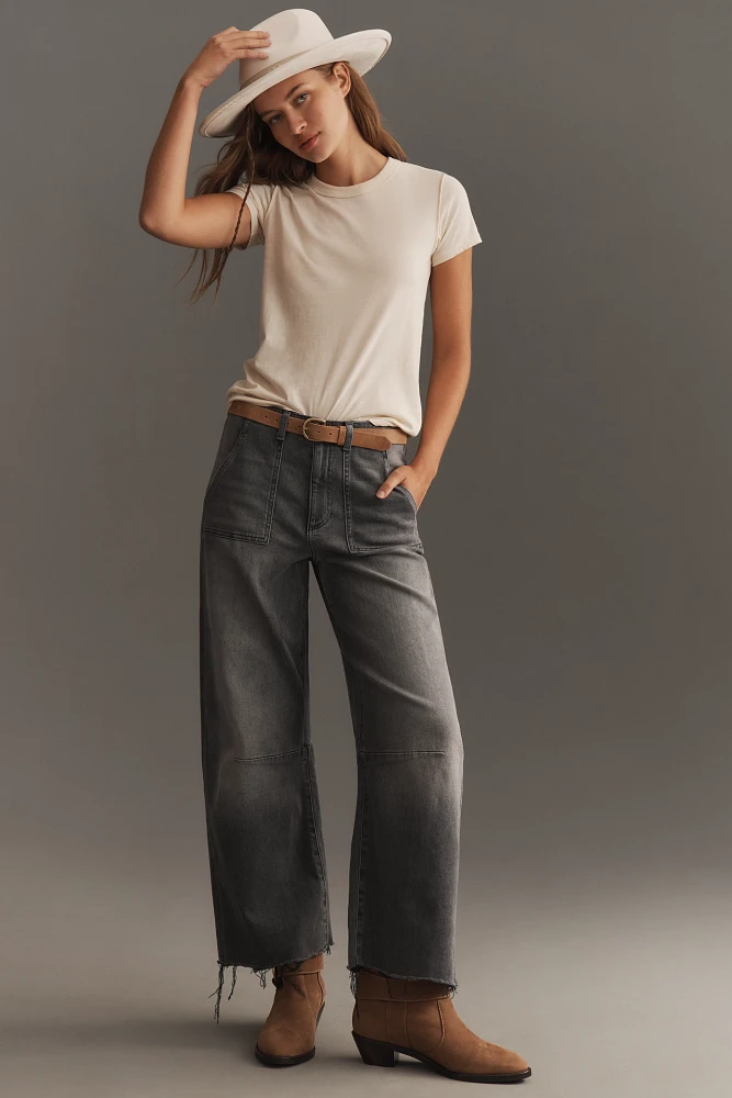 Le Jean Utility Low-Slung Barrel Jeans