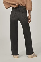 Le Jean Nomad Beaded Tux High-Rise Wide-Leg Jeans