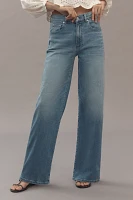 LE JEAN Column High-Rise Wide-Leg Jeans