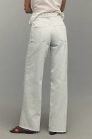 LE JEAN High-Rise Wide-Leg Bow Embroidery Jeans