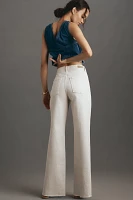 LE JEAN Column High-Rise Straight-Leg Jeans