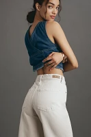 LE JEAN Column High-Rise Straight-Leg Jeans