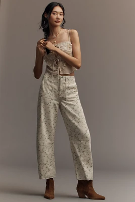 LE JEAN Utility High-Rise Soft Barrel Jeans