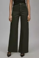 Favorite Daughter Coated Mischa High-Rise Wide-Leg Jeans