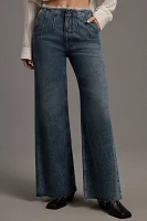 Hudson James High-Rise Darted Wide-Leg Petite Jeans