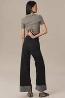 Hudson Jodie Cuffed High-Rise Wide-Leg Jeans