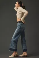 Fidelity Denim Malibu Crop Wide-Leg Jeans