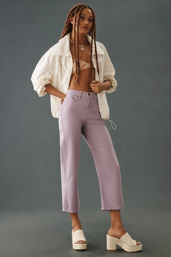 Modern American Savannah High-Rise Wide-Leg Crop Jeans