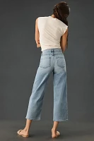 Fidelity Denim Malibu High-Rise Wide-Leg Crop Jeans