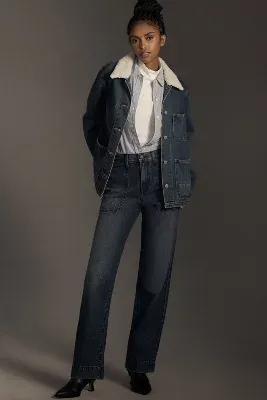 Modern American Farrah High-Rise Wide-Leg Jeans