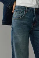 Fidelity Denim Ziggy High-Rise Wide-Leg Cuff Jeans