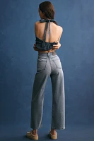 Modern American Savannah High-Rise Crop Wide-Leg Jeans