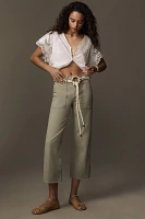 Modern American Farrah High-Rise Crop Wide-Leg Jeans