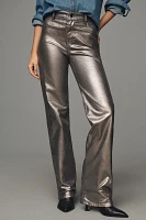 Fidelity Cali Foil High-Rise Straight-Leg Jeans