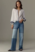 Fidelity Denim Ziggy High-Rise Wide-Leg Jeans