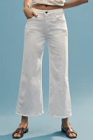Fidelity Denim Ziggy High-Rise Cropped Wide-Leg Jeans