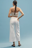 Fidelity Denim Ziggy High-Rise Cropped Wide-Leg Jeans