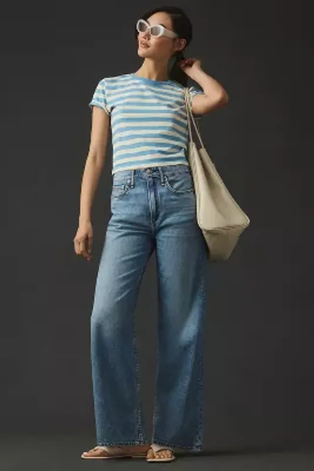 Featherweight Logan Wide Leg - Audrey: Mid-Rise Jean