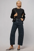 rag & bone Charlie High-Rise Quilt Barrel Jeans