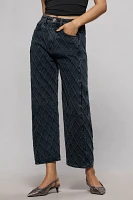 rag & bone Charlie High-Rise Quilt Barrel Jeans