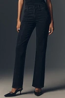 rag & bone Harlow Hem Mid-Rise Straight-Leg Ankle Jeans