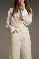 rag & bone Featherweight Andi High-Rise Crop Wide-Leg Jeans