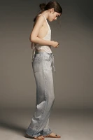 rag & bone Miramar Satin Phoebe Mid-Rise Wide-Leg Jeans