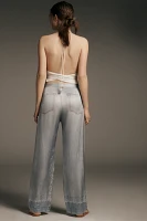rag & bone Miramar Satin Phoebe Mid-Rise Wide-Leg Jeans