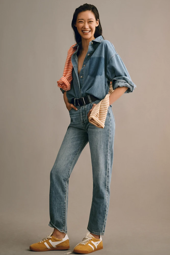 Seventy + Mochi Bobbi Mid-Rise Boyfriend Jeans