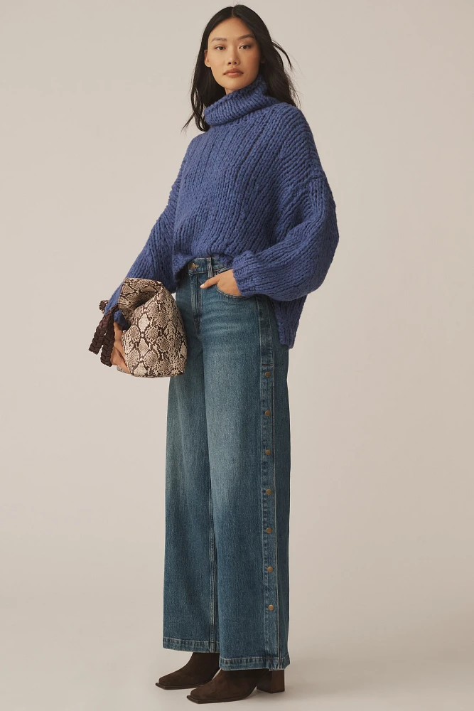 Seventy + Mochi Bay High-Rise Wide-Leg Jeans