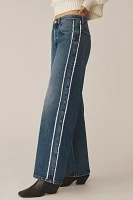 Seventy + Mochi Gracie Side-Stripe Mid-Rise Wide-Leg Jeans