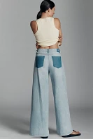 Seventy + Mochi Blake High-Rise Wide-Leg Tie-Waist Jeans