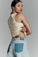 Seventy + Mochi Blake High-Rise Wide-Leg Tie-Waist Jeans