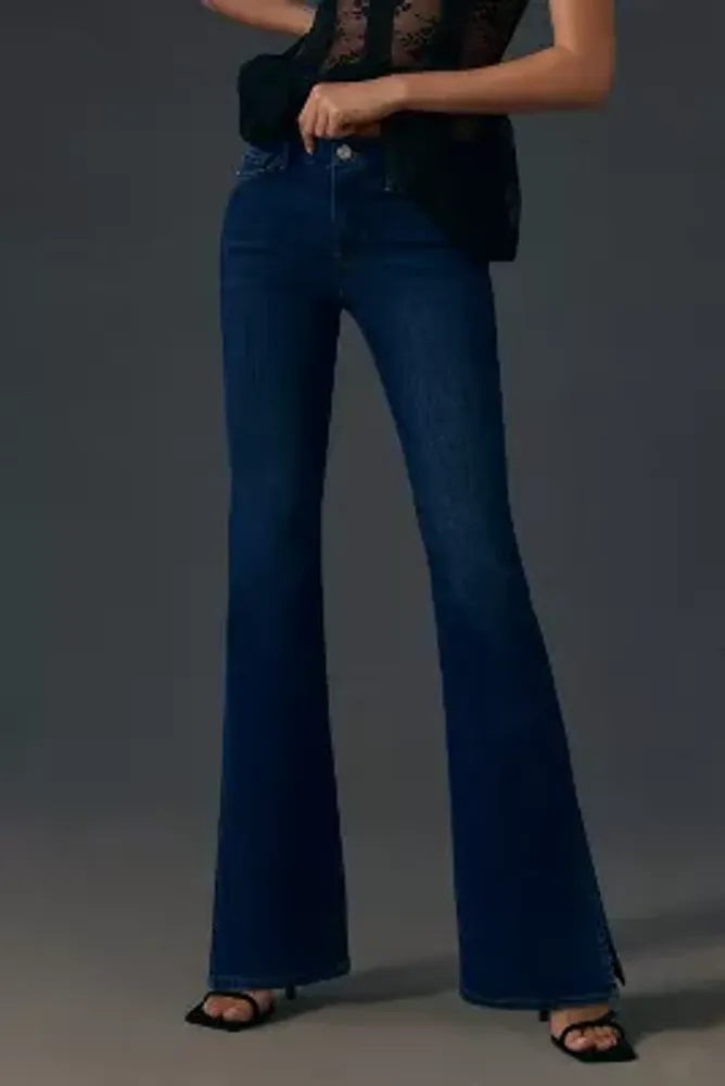 Frame Le Mini Bootcut Slit-Leg Jeans