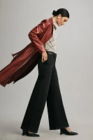 FRAME Le Slim High-Rise Palazzo Jeans