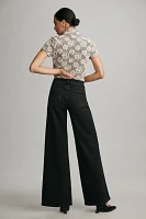 FRAME Le Slim High-Rise Palazzo Jeans