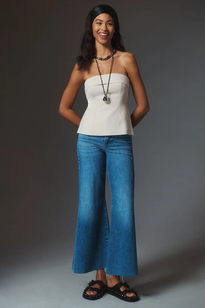 FRAME Le Palazzo Crop High-Rise Wide-Leg Jeans