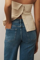 FRAME Le Palazzo Crop High-Rise Wide-Leg Jeans