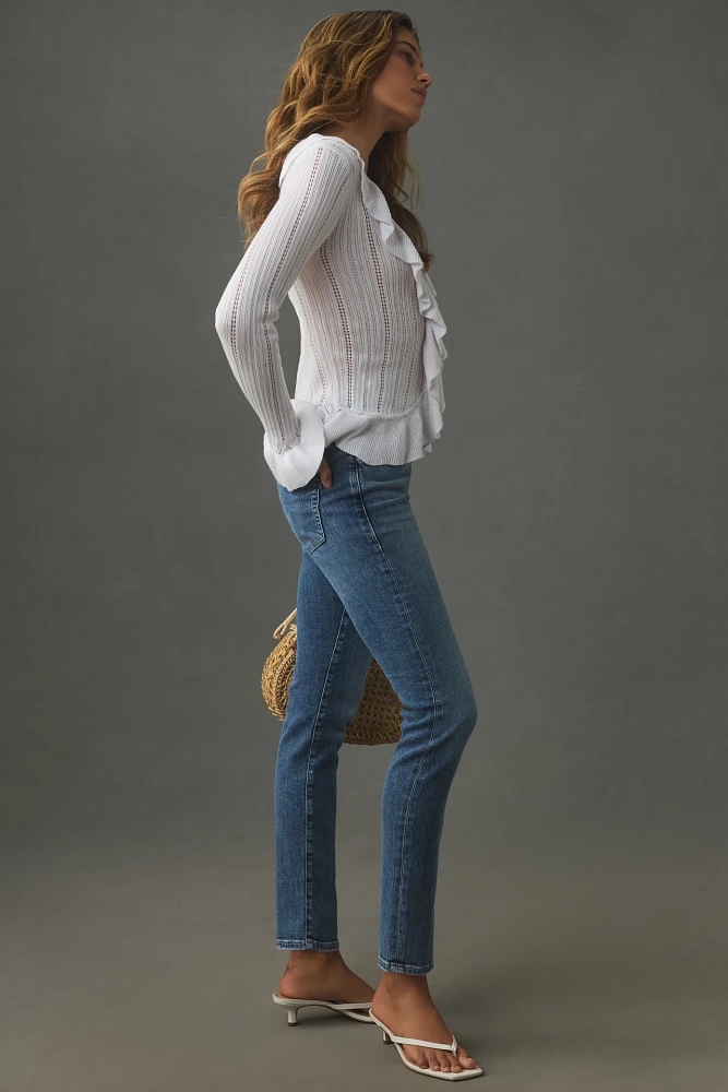 FRAME Le Garcon Mid-Rise Skinny Jeans