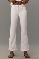 FRAME Braided Waistband Mid-Rise Bootcut Jeans