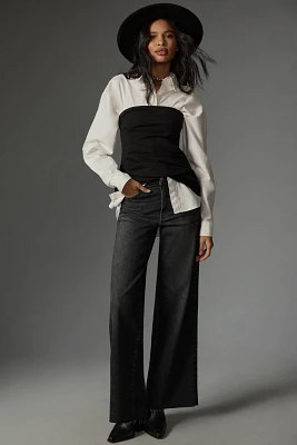 FRAME Le Slim Palazzo High-Rise Wide-Leg Jeans