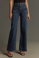 FRAME Le Slim Palazzo High-Rise Wide-Leg Jeans