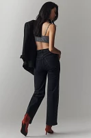 FRAME Le Sleek Studded Straight-Leg Jeans