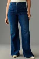 Maeve Junie High-Rise Wide-Leg Jeans