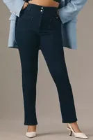 Maeve Junie High-Rise Slim-Leg Jeans